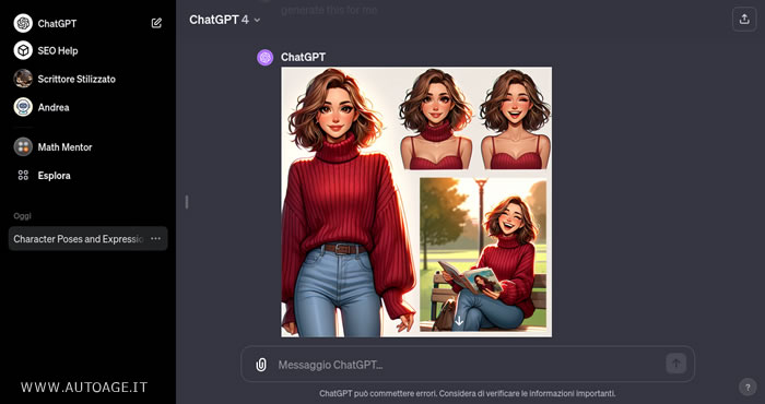 un esempio di altra foto generata dallo stesso seme