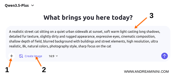 la creazione di una immagine