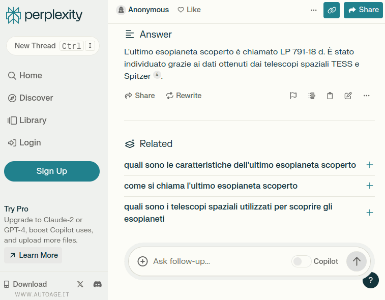 le domande correlate